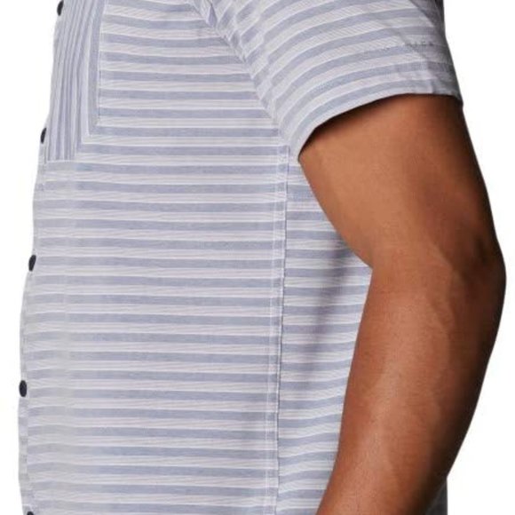 Columbia Men's Twisted Creek Short Sleeve Shirt Collegiant Navy XXL - Picture 4 of 8